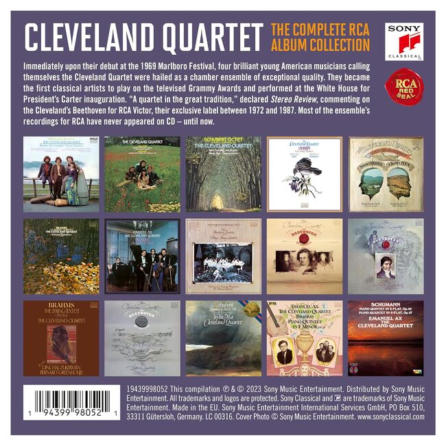 克利夫蘭四重奏RCA錄音全集 23CD Cleveland Quartet The Complete RCA Album